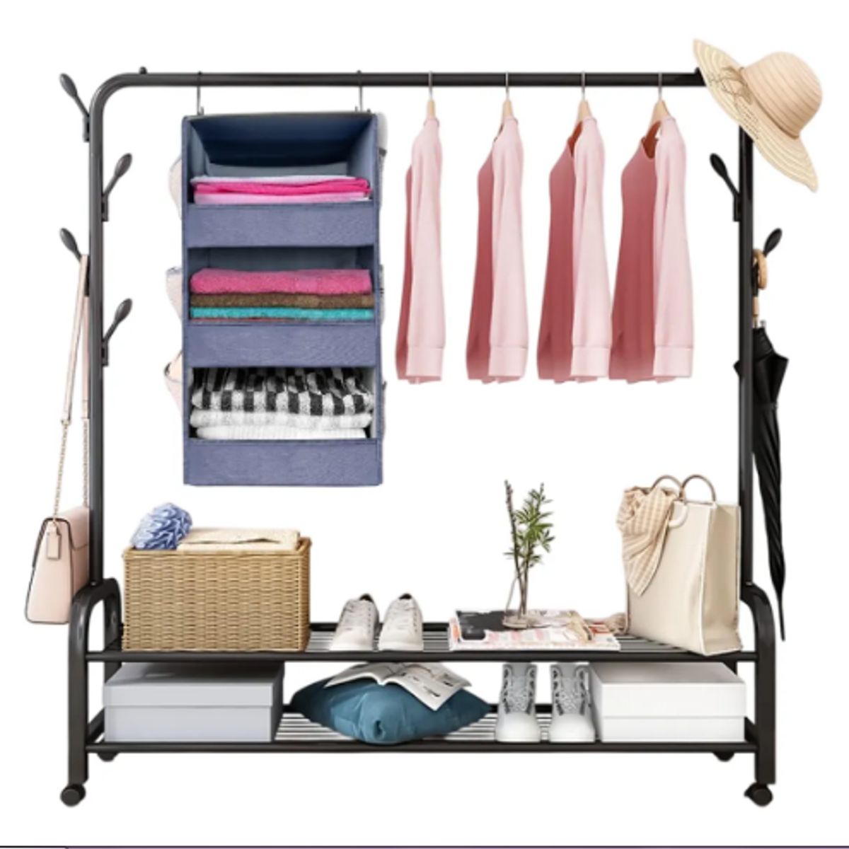 GENERICO - Perchero Rack Armable Colgador Ropa Organizador Closet