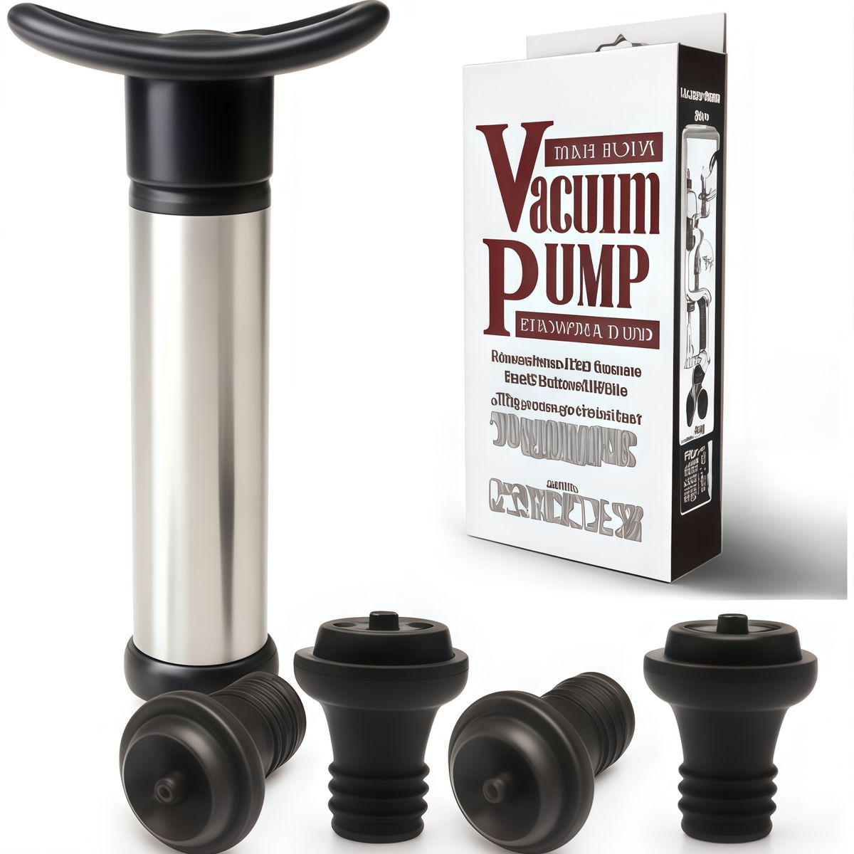 GENERICO - Bomba Selladora Para Vinos 4 Stopper