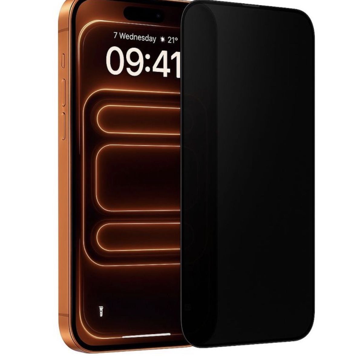 GENERICO - Lamina de Vidrio Anti Espía Para iPhone 17 Pro Max - Privacidad