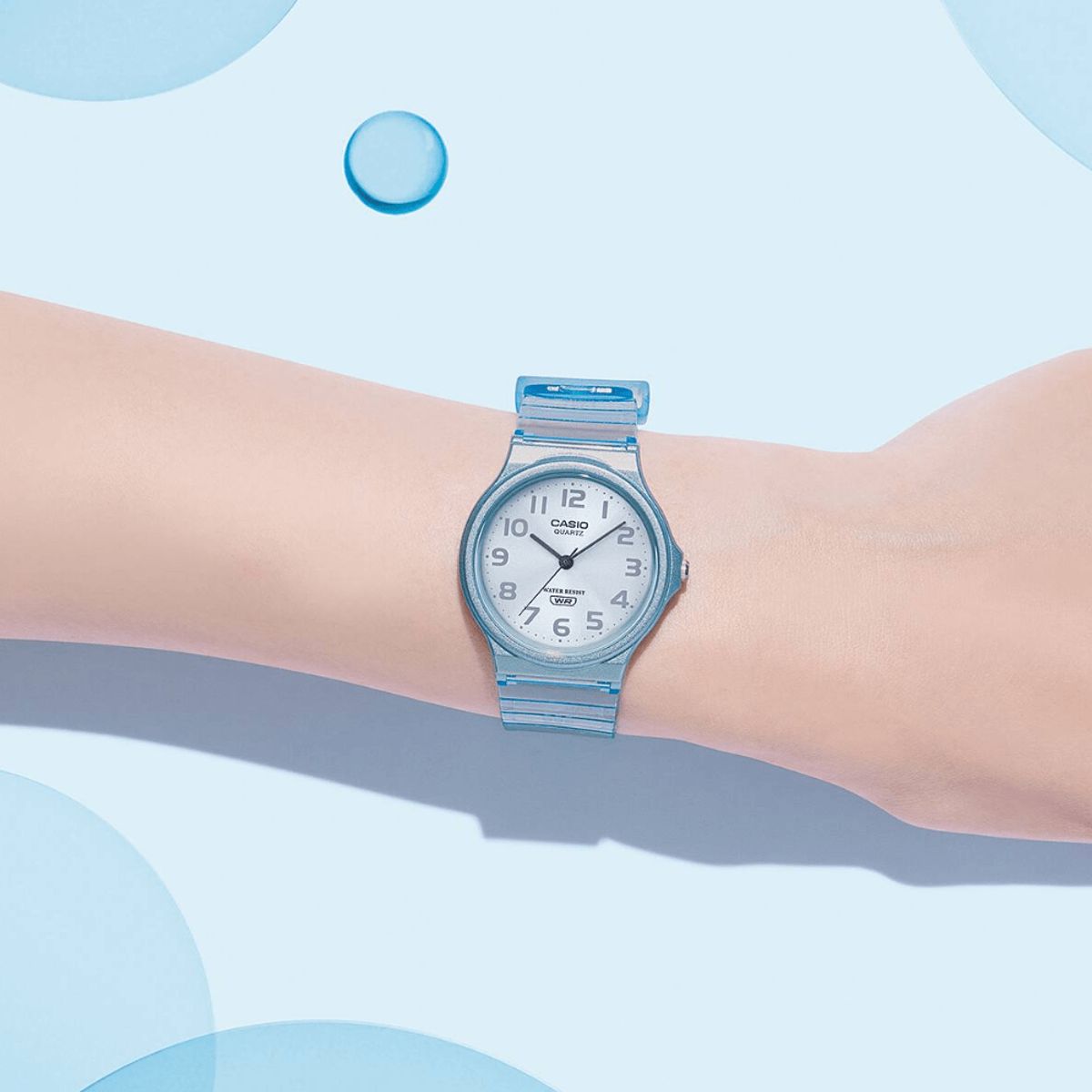 CASIO - RELOJ CASIO MQ-24S-2BDF TRANSPARENTE CELESTE UNISEX