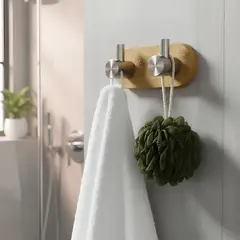 GENERICO - Colgador Pared Acero Inoxidable Bambu Colgador Perchero