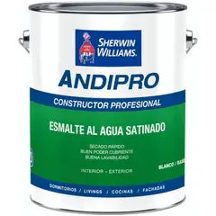 SHERWIN WILLIAMS - Esmalte al Agua Constructor Profesional Andipro Galón
