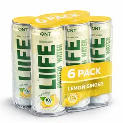 QNT - Pack x 6 Agua Proteína 330 ml con 10 gr. por lata