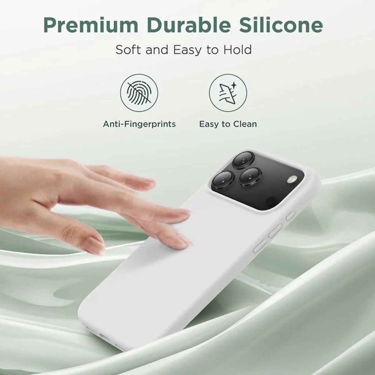 GENERICO - Carcasa Silicona Para IPhone 17 Pro Blanco +Cámara Aluminio - Titanio