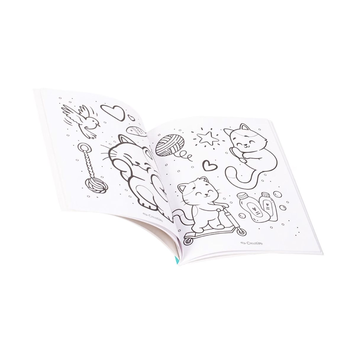 CREATIVE - Libro Colorear Cat Lover Kawai 50 Diseños Creative