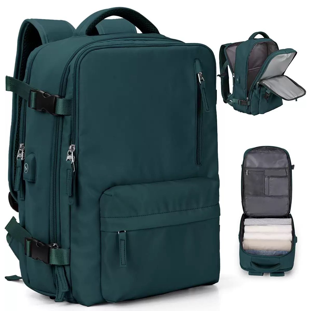 MOMO - Mochila De Viaje Avión Balistica  Aprobado Gran Capacidad  Diseño De La Tela Lisa