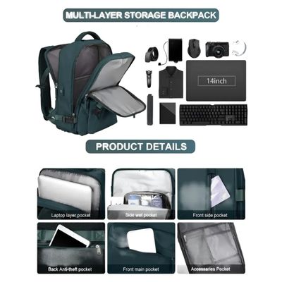 Imagen 2 del producto Mochila De Viaje Avión Balistica Aprobado Gran Capacidad Diseño De La Tela Lisa