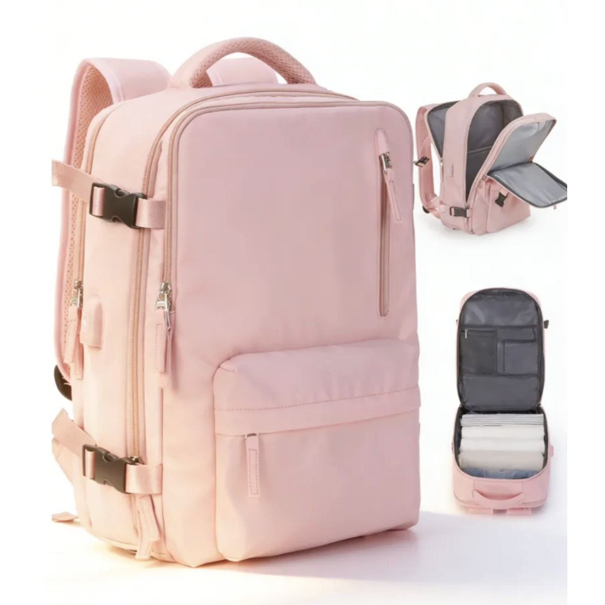 MOMO - Mochila De Viaje Avión Balistica  Aprobado Gran Capacidad  Diseño De La Tela Lisa