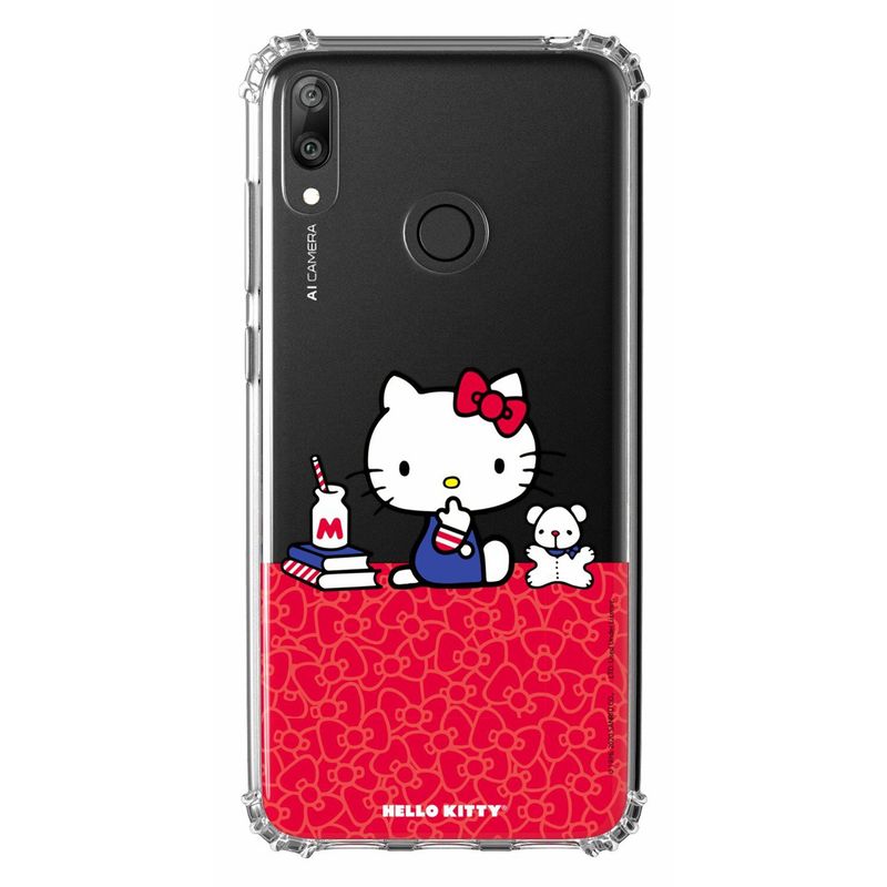 HELLO KITTY - Carcasa Huawei Y7 2019 Hello kitty Estudiando