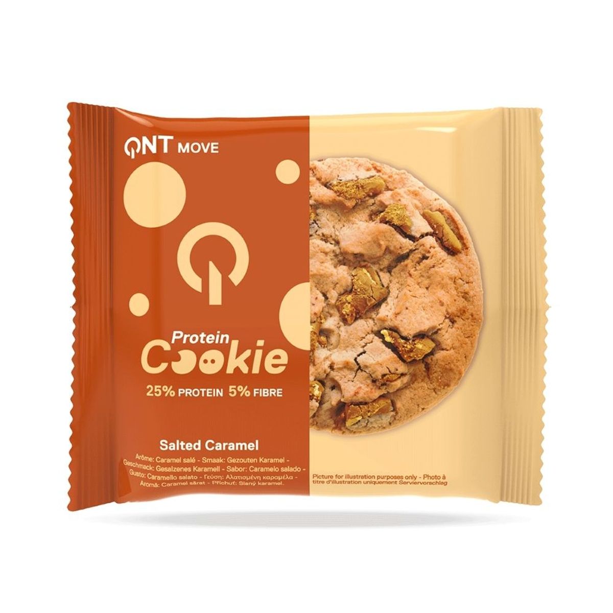 QNT - Caja 12 x Galleta de Proteína Salted Caramel 60gr QNT