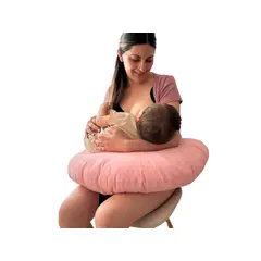 GENERICO - Cojín de Lactancia Ergonómico ROSADO - Almohada
