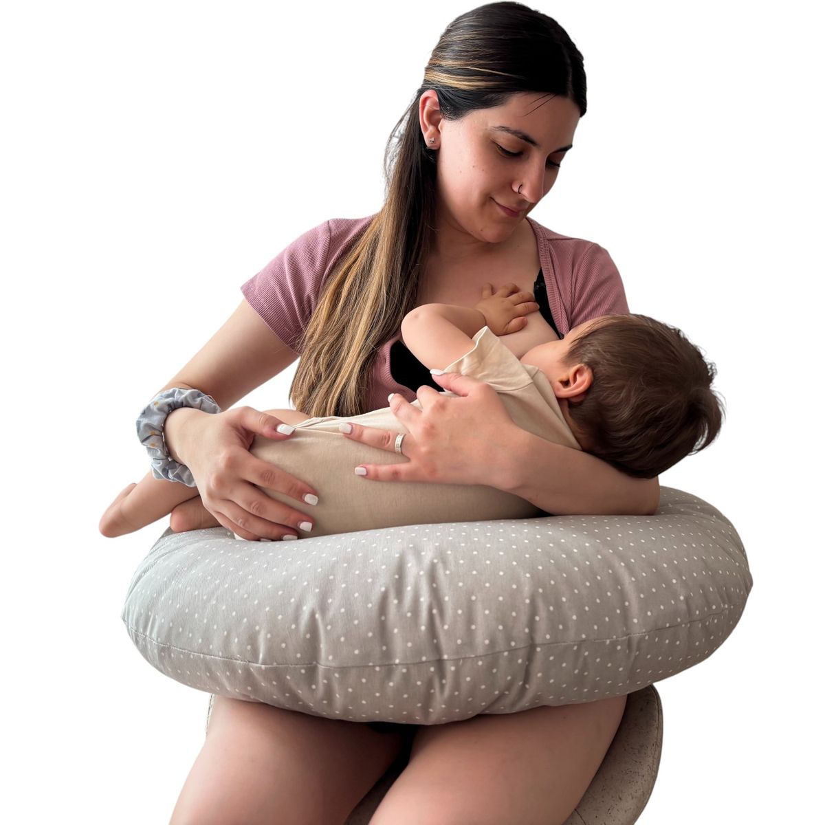 GENERICO - Cojín de Lactancia Ergonómico GRIS - Almohada