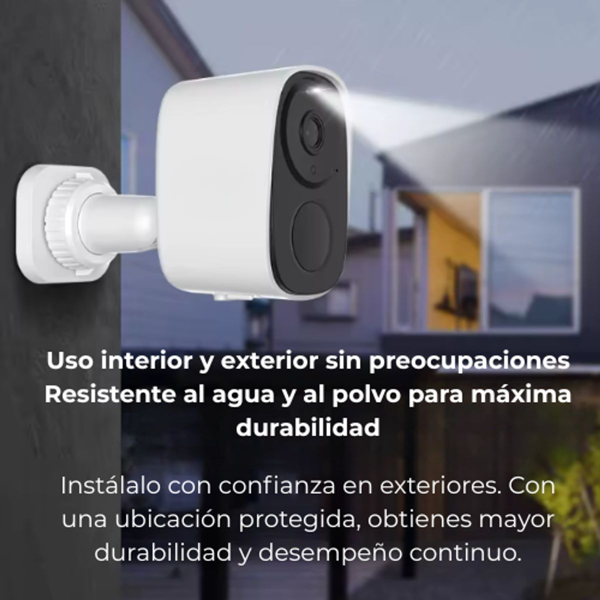 GENERICO - Cámara De Seguridad 2k Con Batería Recargable Y Panel Solar