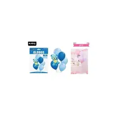 GENERICO - Set de globos de látex 6pcs oso celeste