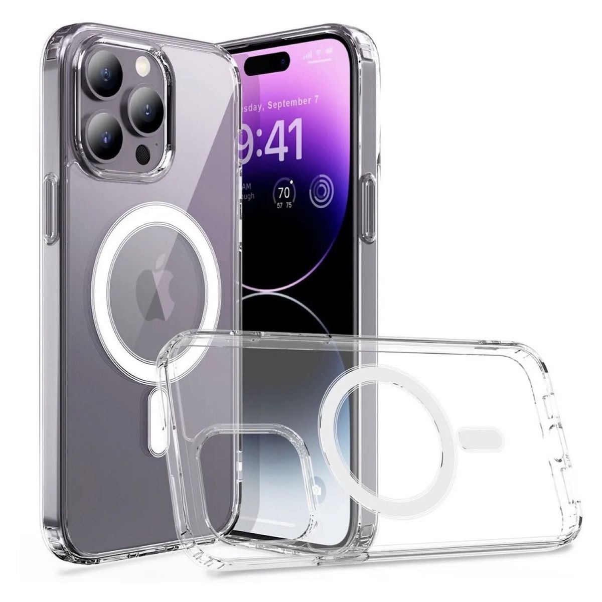 GENERICO - Carcasa Transparente Con Magsafe Para iPhone 14 Pro Max
