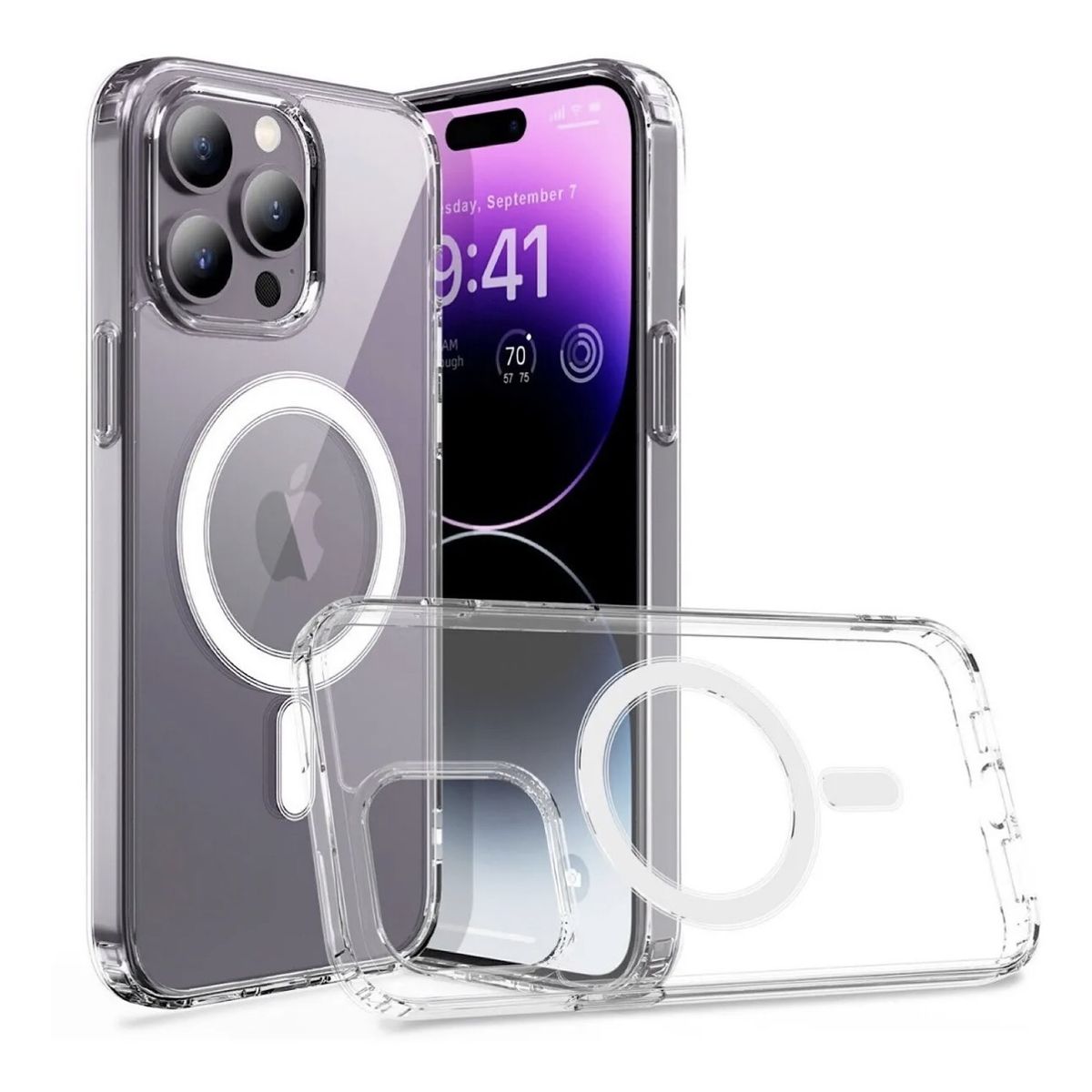 GENERICO - Carcasa Transparente Con Magsafe Para iPhone 14 Pro Max