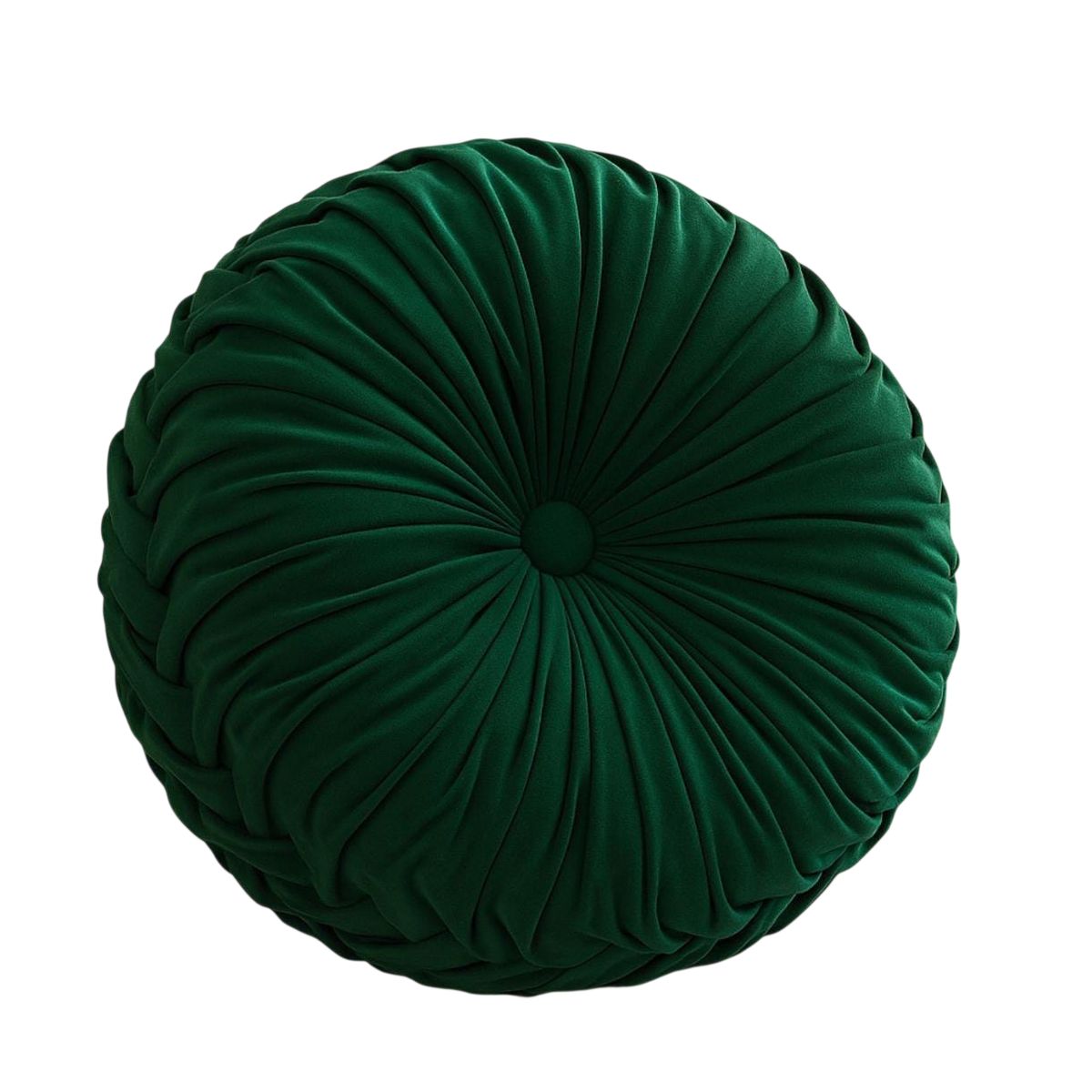 GENERICO - Cojin Velvet Redondo De Terciopelo Decorativo Elegante 37 cm