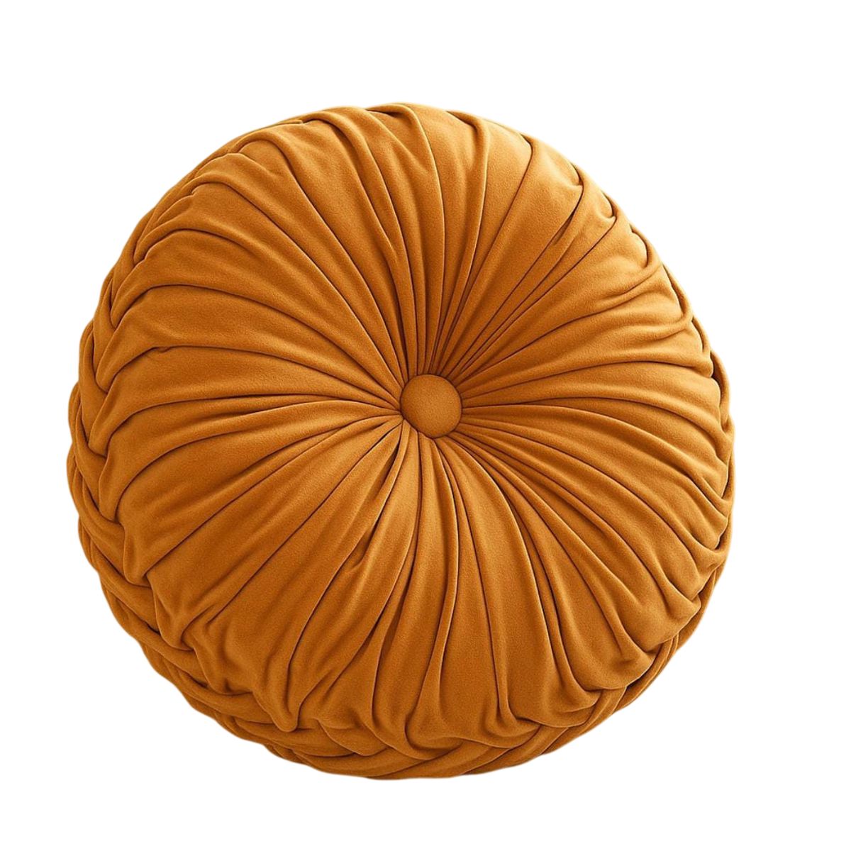 GENERICO - Cojin Velvet Redondo De Terciopelo Decorativo Elegante 37 cm