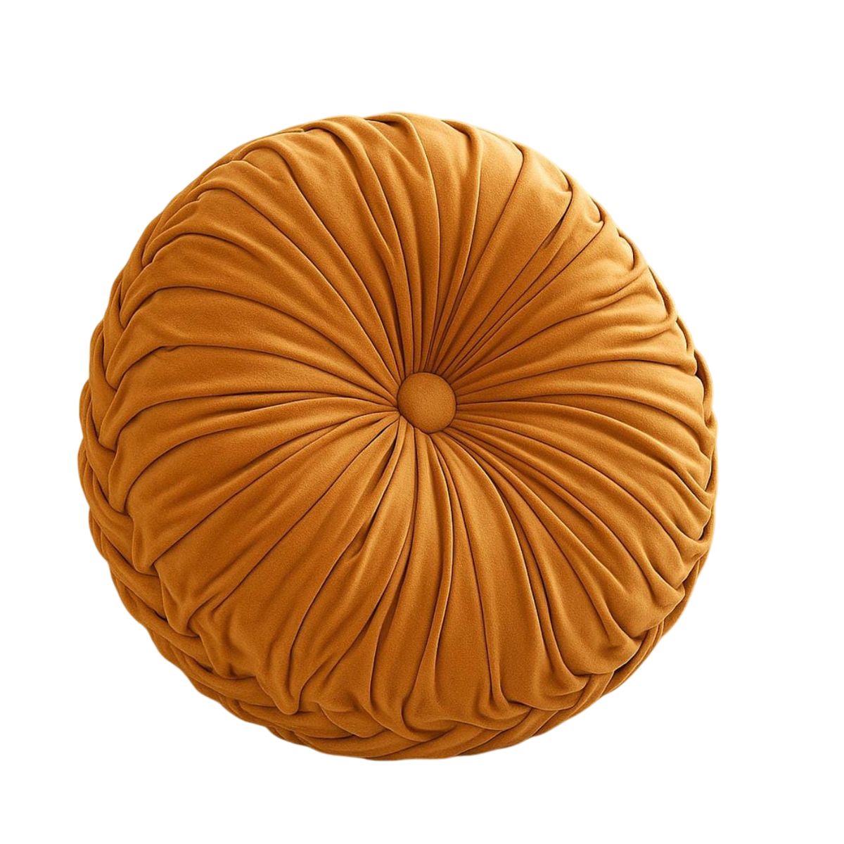 GENERICO - Cojin Velvet Redondo De Terciopelo Decorativo Elegante 37 cm