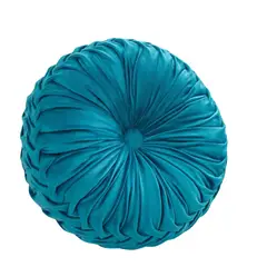 GENERICO - Cojin Velvet Redondo De Terciopelo Decorativo Elegante 37 cm