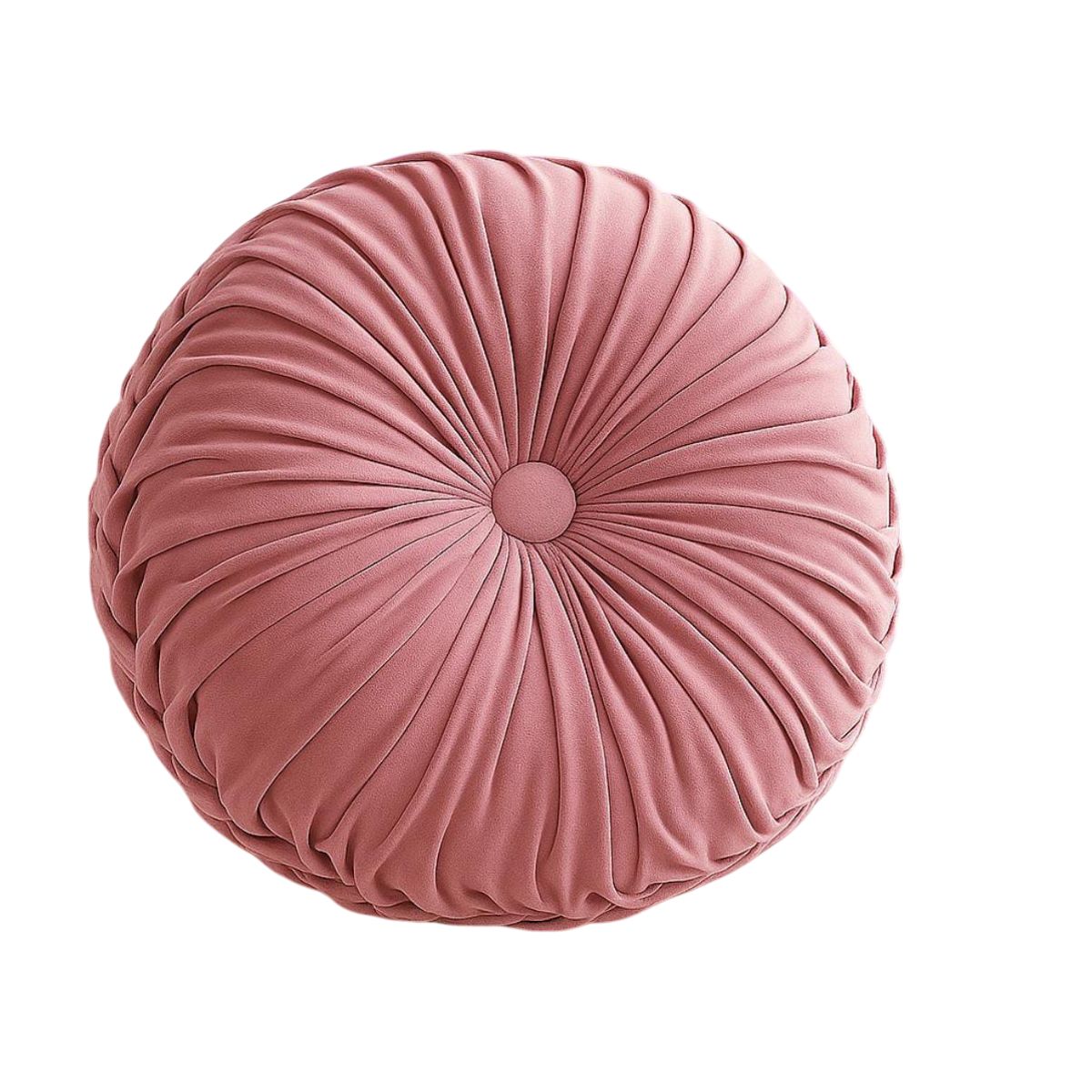 GENERICO - Cojin Velvet Redondo De Terciopelo Decorativo Elegante 37 cm