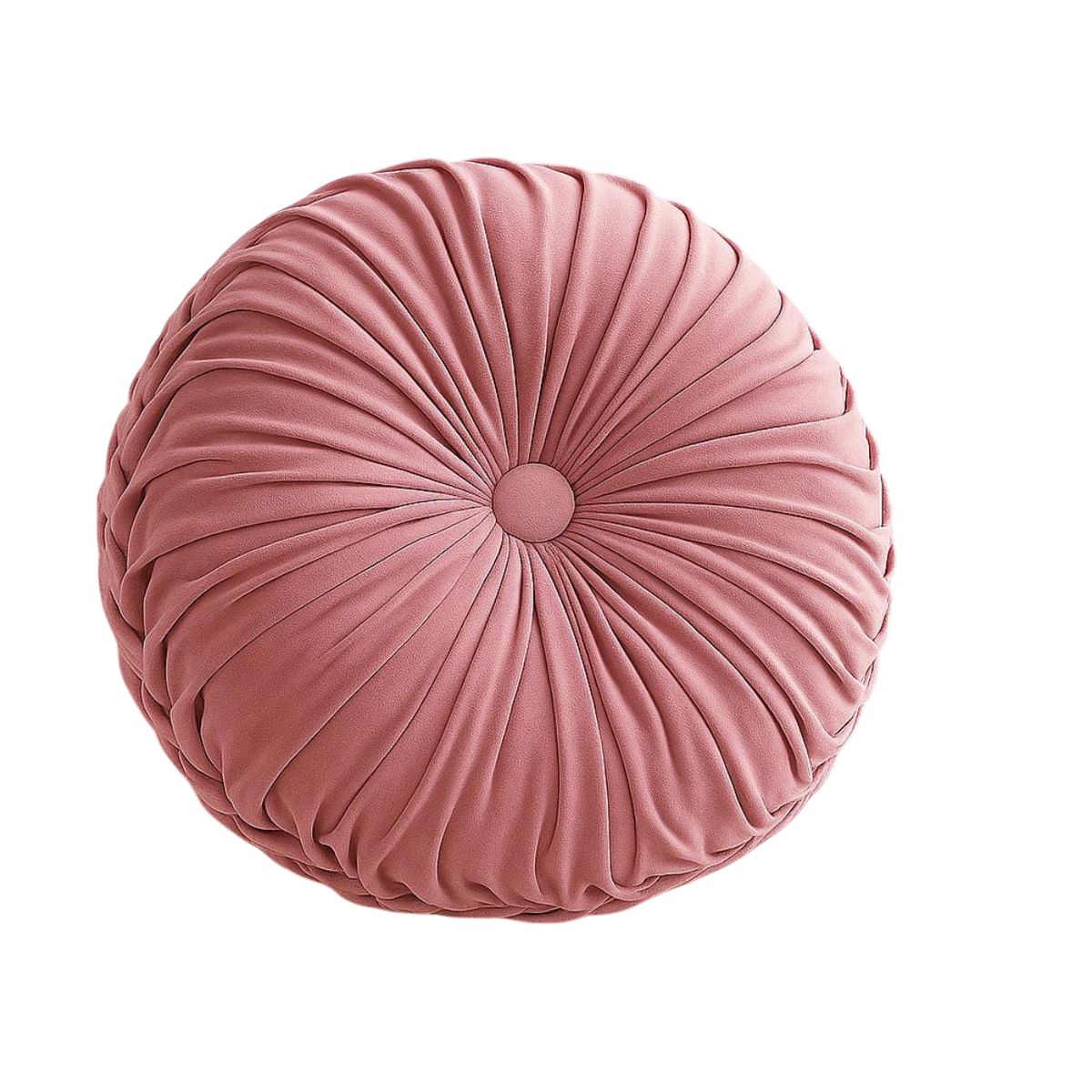 GENERICO - Cojin Velvet Redondo De Terciopelo Decorativo Elegante 37 cm