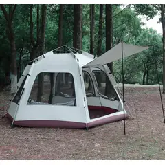 MOMO - Carpa Automática Hexagonal Para 6 Personas 240x280x160 beige