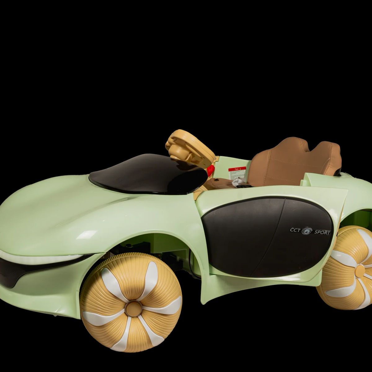 GENERICO - Auto Eléctrico Infantil con Burbujas - Negro Plástico