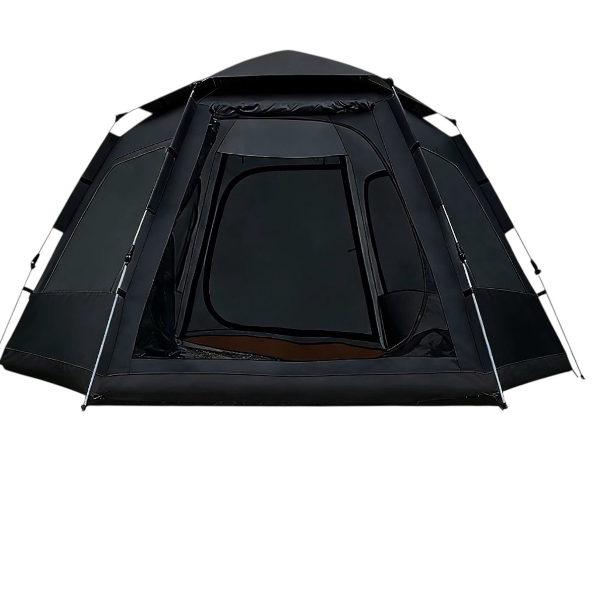 MOMO - Carpa Automática Hexagonal Para 6 Personas 240x280x160 negra