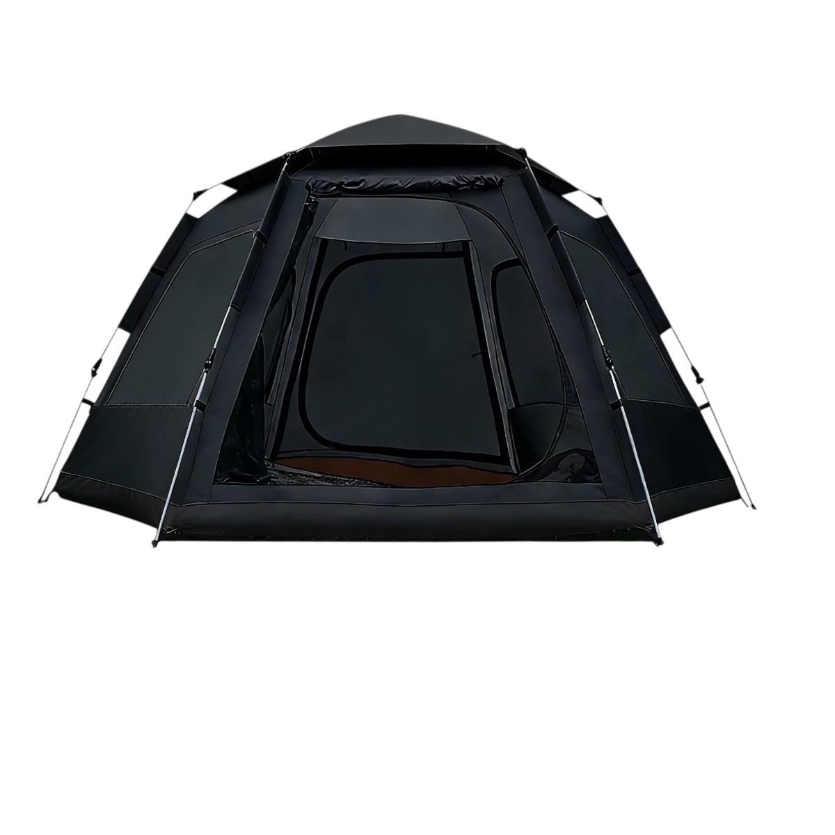 MOMO - Carpa Automática Hexagonal Para 6 Personas 240x280x160 negra