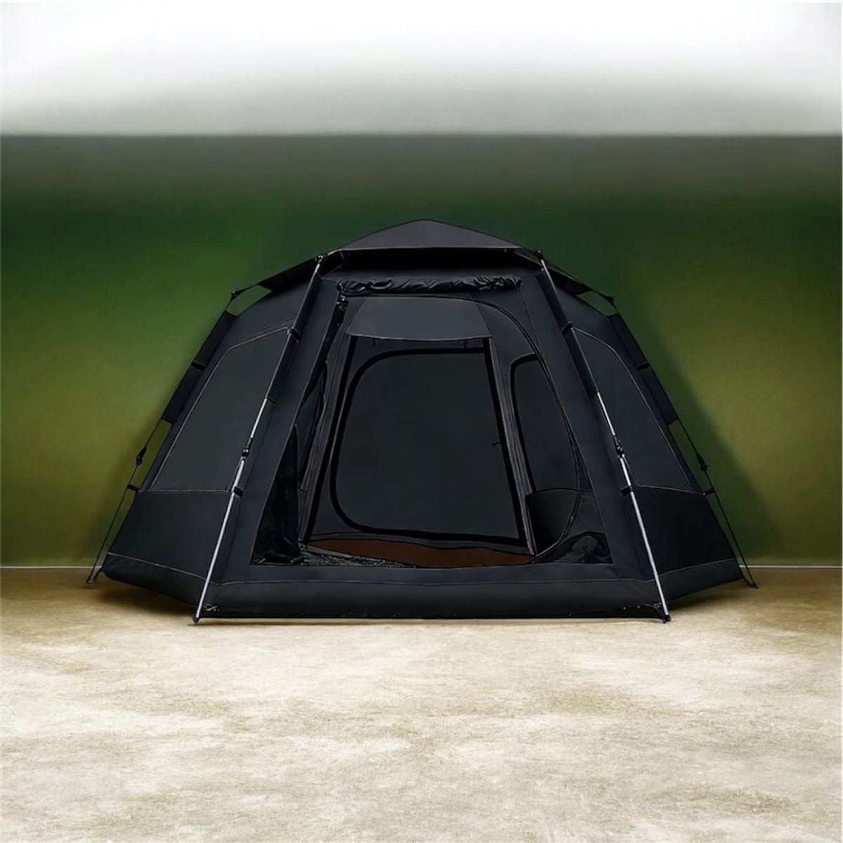 MOMO - Carpa Automática Hexagonal Para 6 Personas 240x280x160 negra