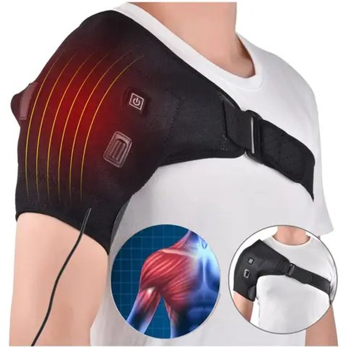 MOVI - Hombrera con Calor para alivio del dolor