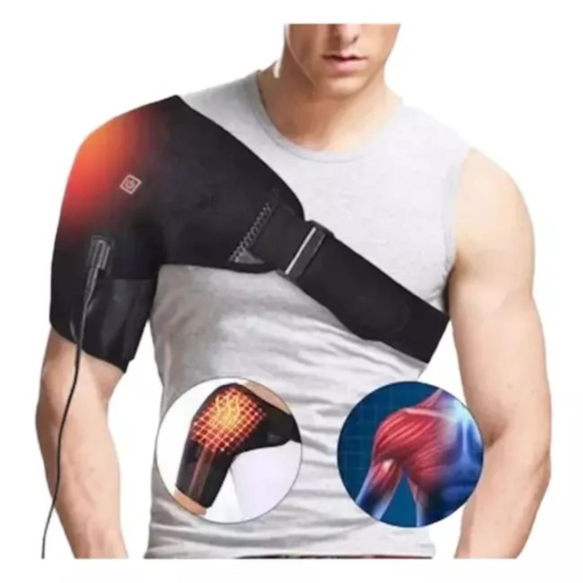 MOVI - Hombrera con Calor para alivio del dolor