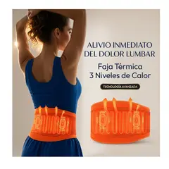 MOVI - Faja Lumbar alivia con Calor- Con bolsillo para compresas de frío