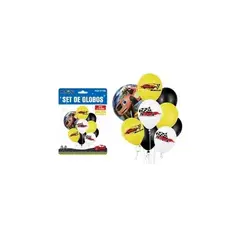 GENERICO - Set de globos de autos 9pcs