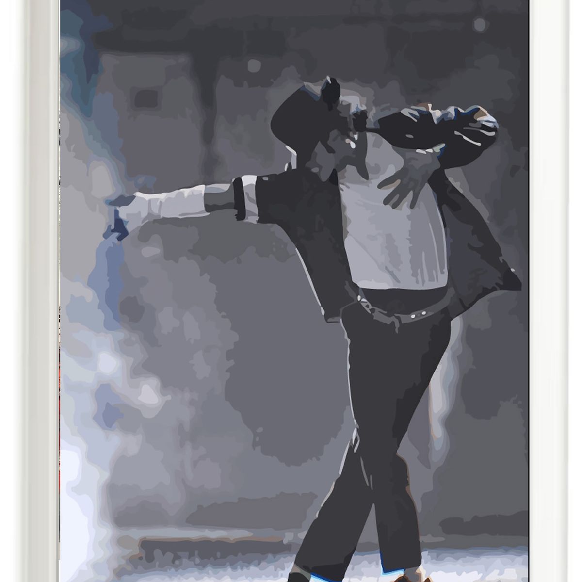 DECORACION CREATIVA - Set Cuadros Michael Jackson 3 - Marco Negro