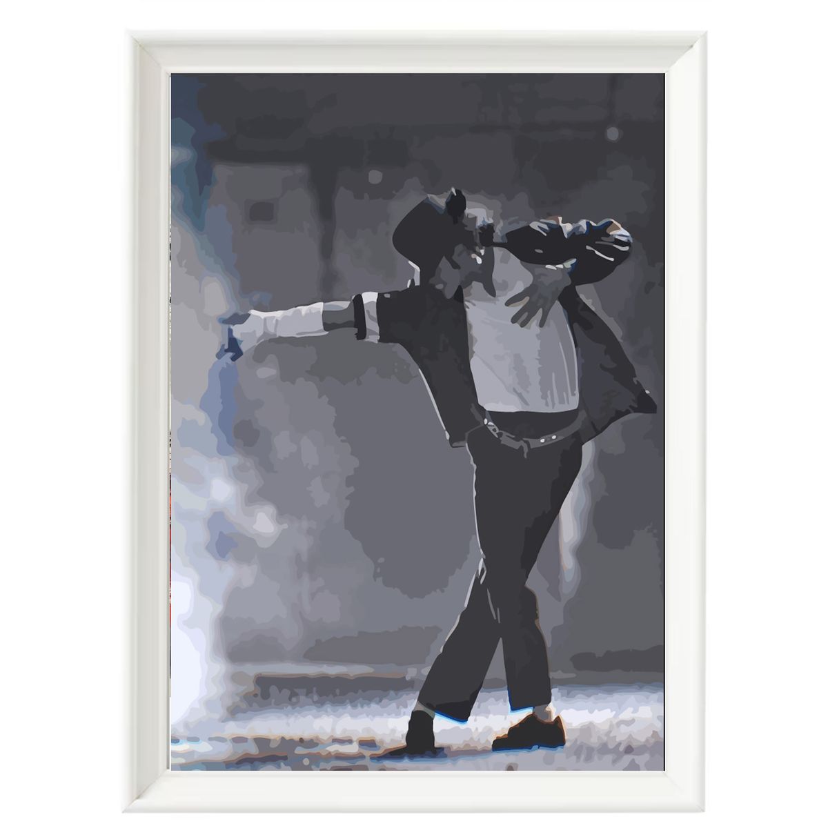 DECORACION CREATIVA - Set Cuadros Michael Jackson 3 - Marco Negro