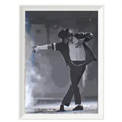 DECORACION CREATIVA - Set Cuadros Michael Jackson 3 - Marco Negro