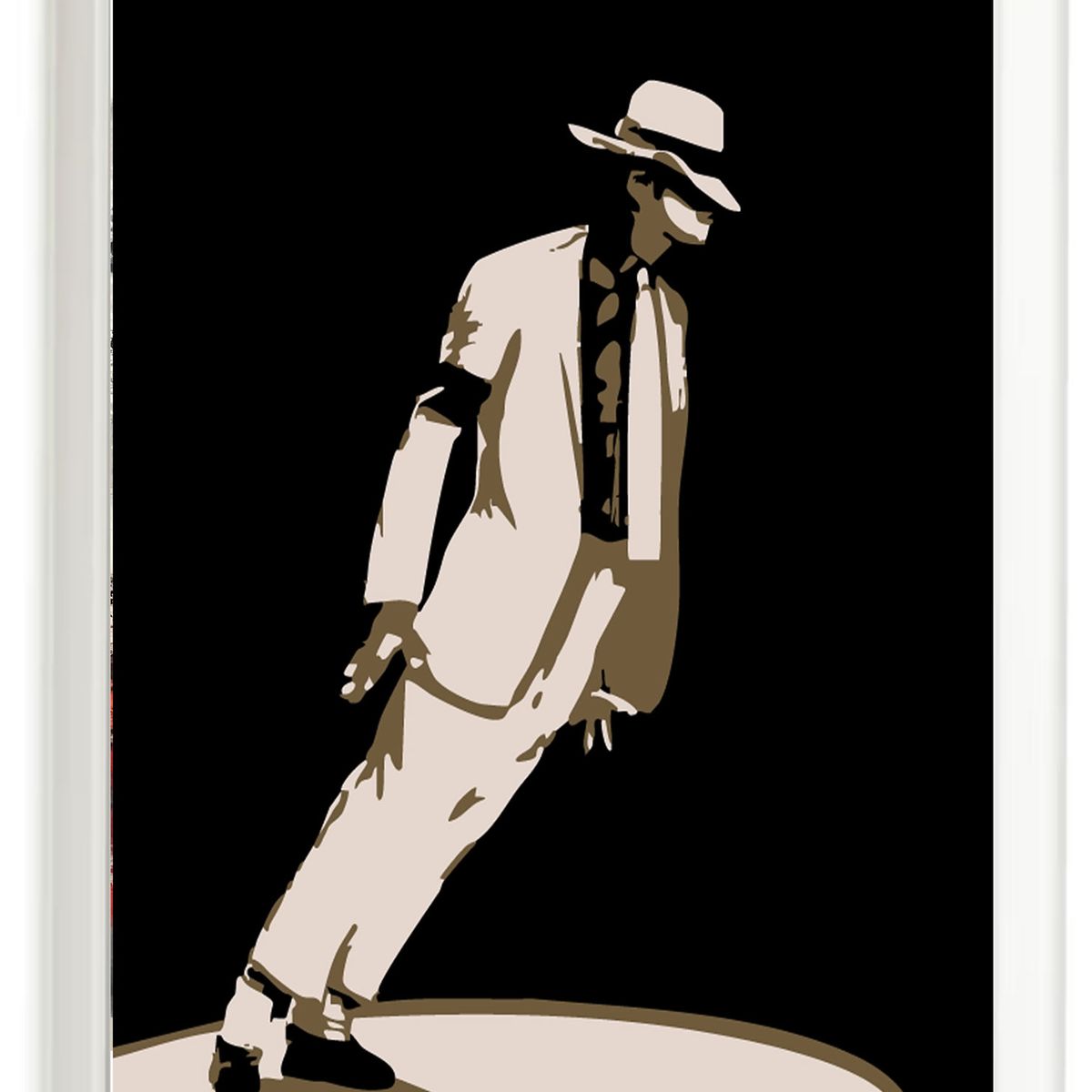 DECORACION CREATIVA - Set Cuadros Michael Jackson 3 - Marco Negro