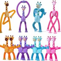 10 Jirafas Tubos Pop Con Ventosa Sensorial Para Niños