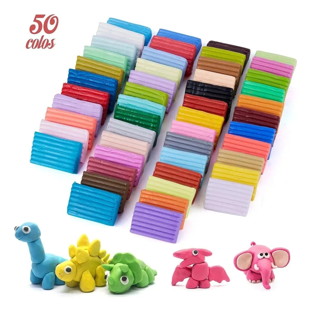 GENERICO - Plastilina De Arcilla Polimérica Creativa Para Niños 50 Colores