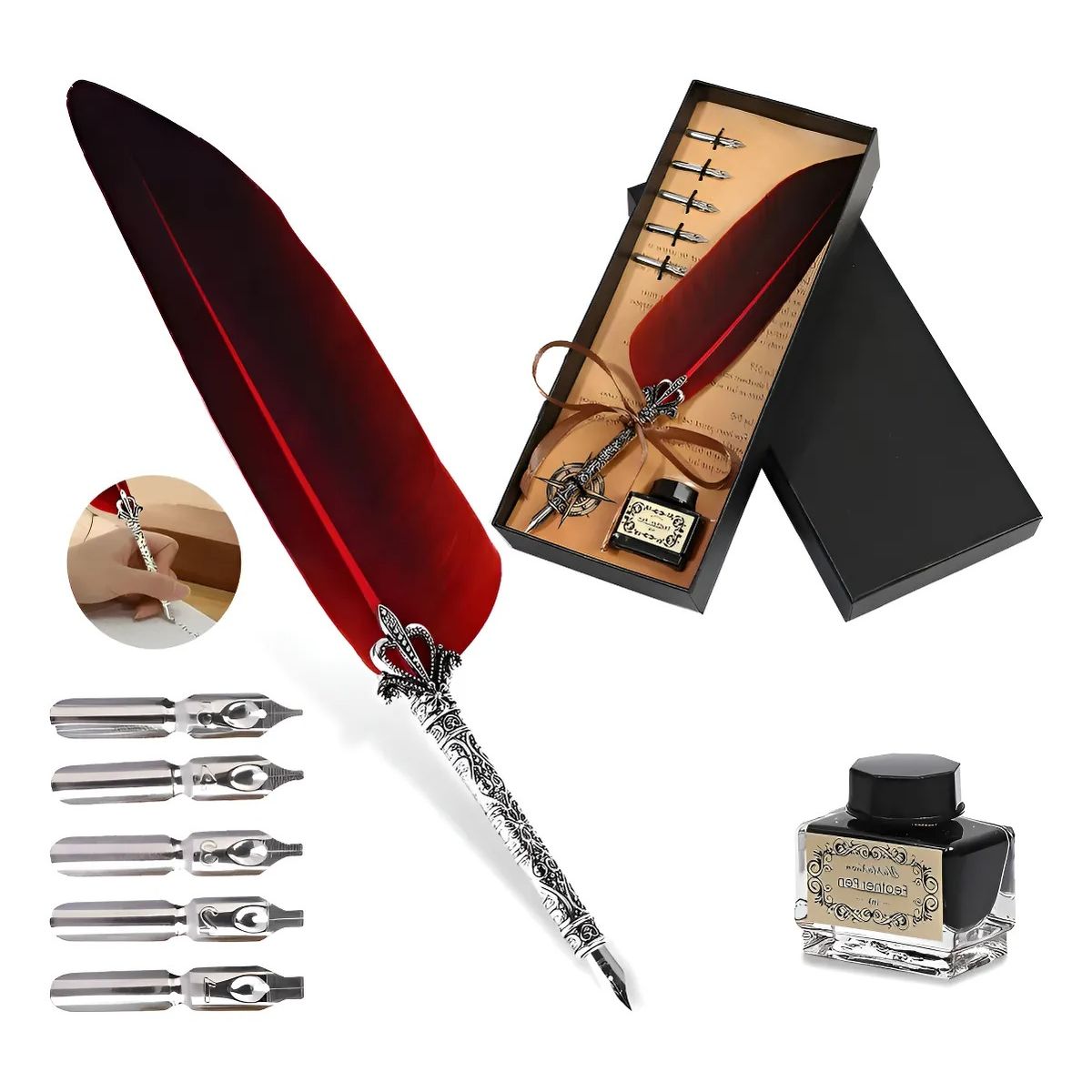 GENERICO - Pluma Estilográfica Clásica Estilo Antiguo Escribir Vintage