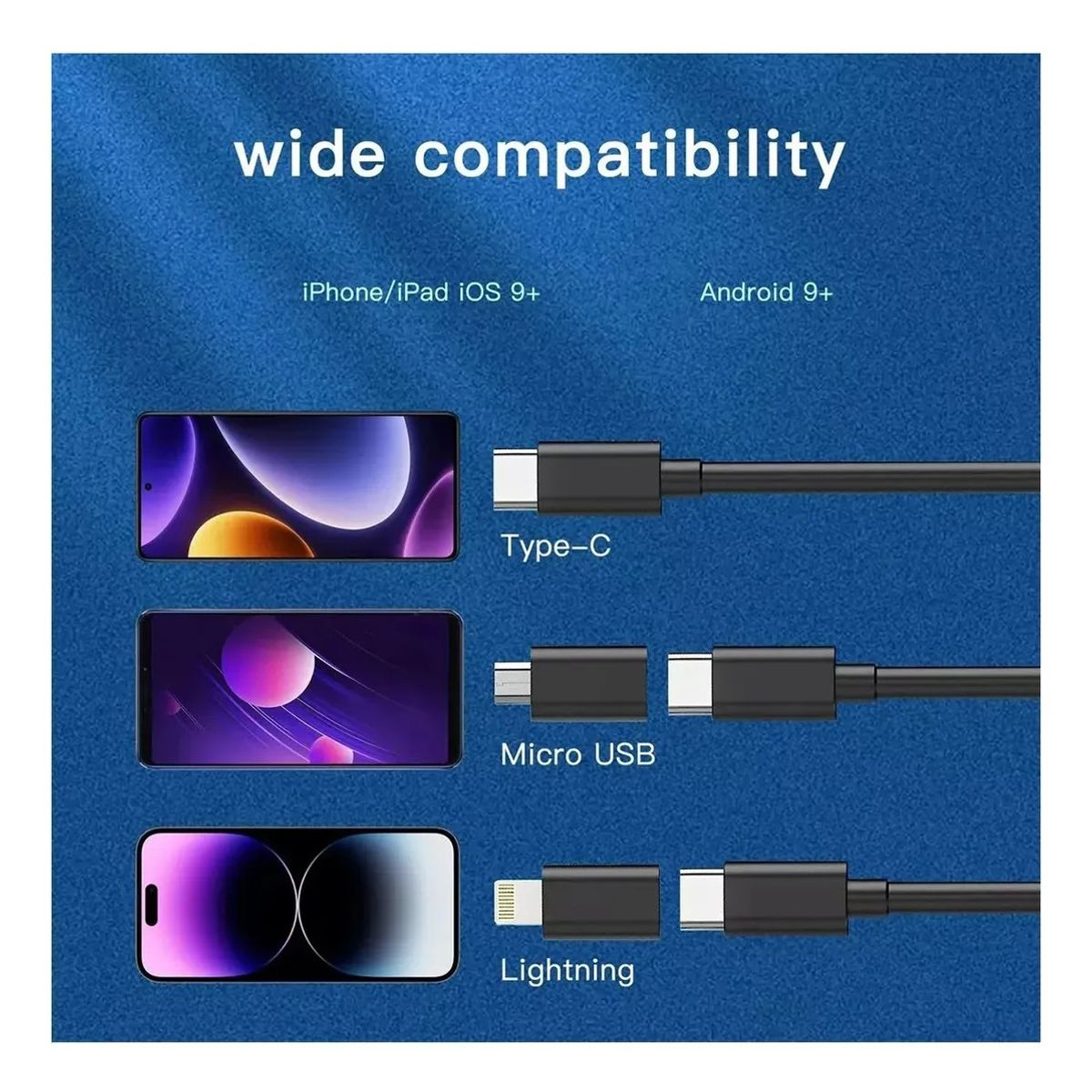GENERICO - Endoscopio Cámara Hd 8 Luces Led Impermeable IP67