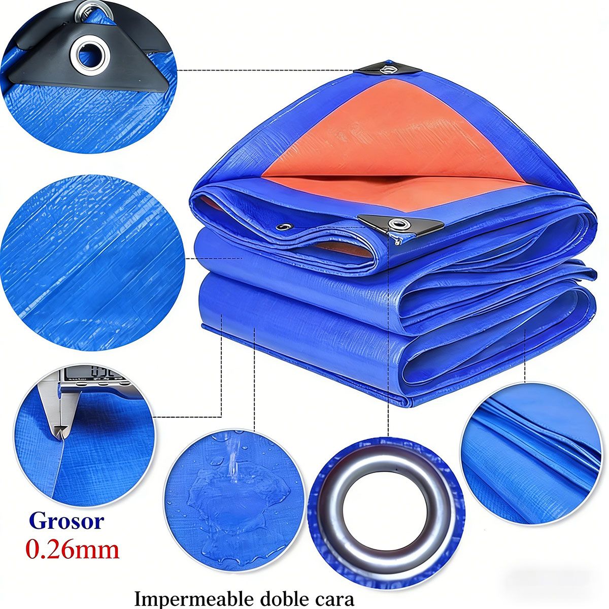 MOONCORE - Carpa para Camioneta Multiusos Impermeable Carga  3x6 Metros