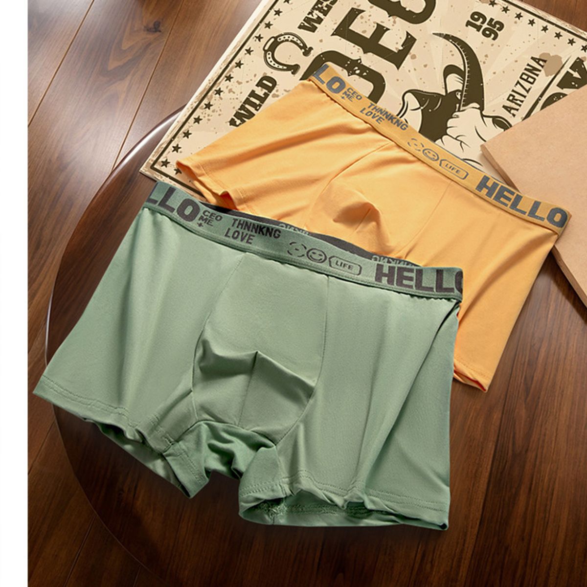 TIOZONEY - 5pcs Conjunto de ropa interior para hombre