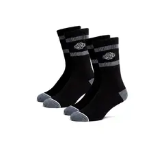 GANGSTA - Calcetines Unisex Stripes 2Pack Negro