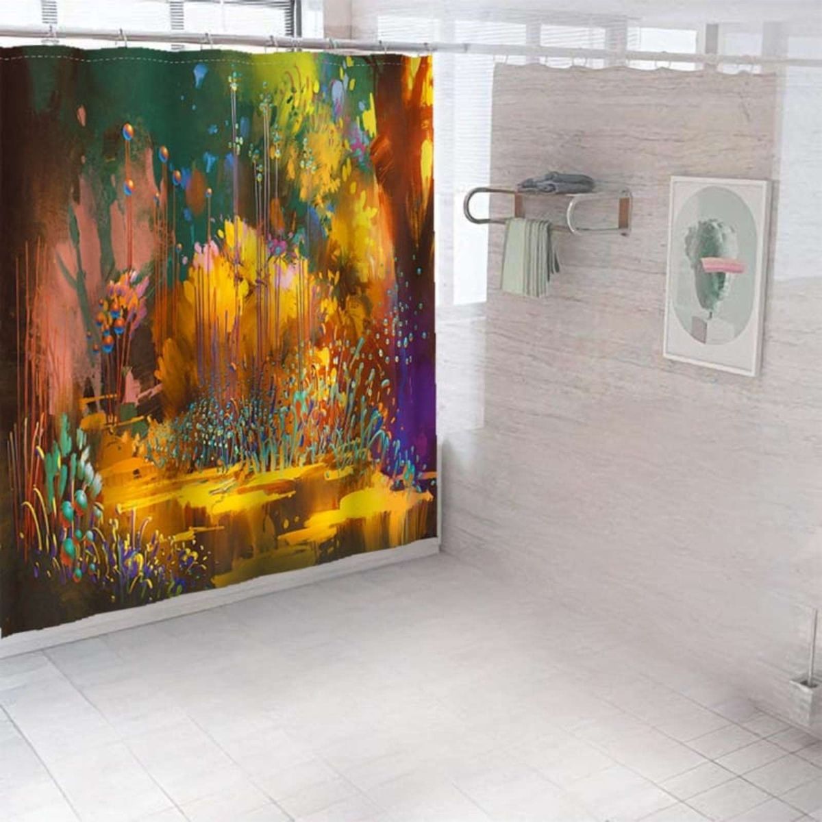 GENERICO - CORTINA DE BAÑO 180 cm