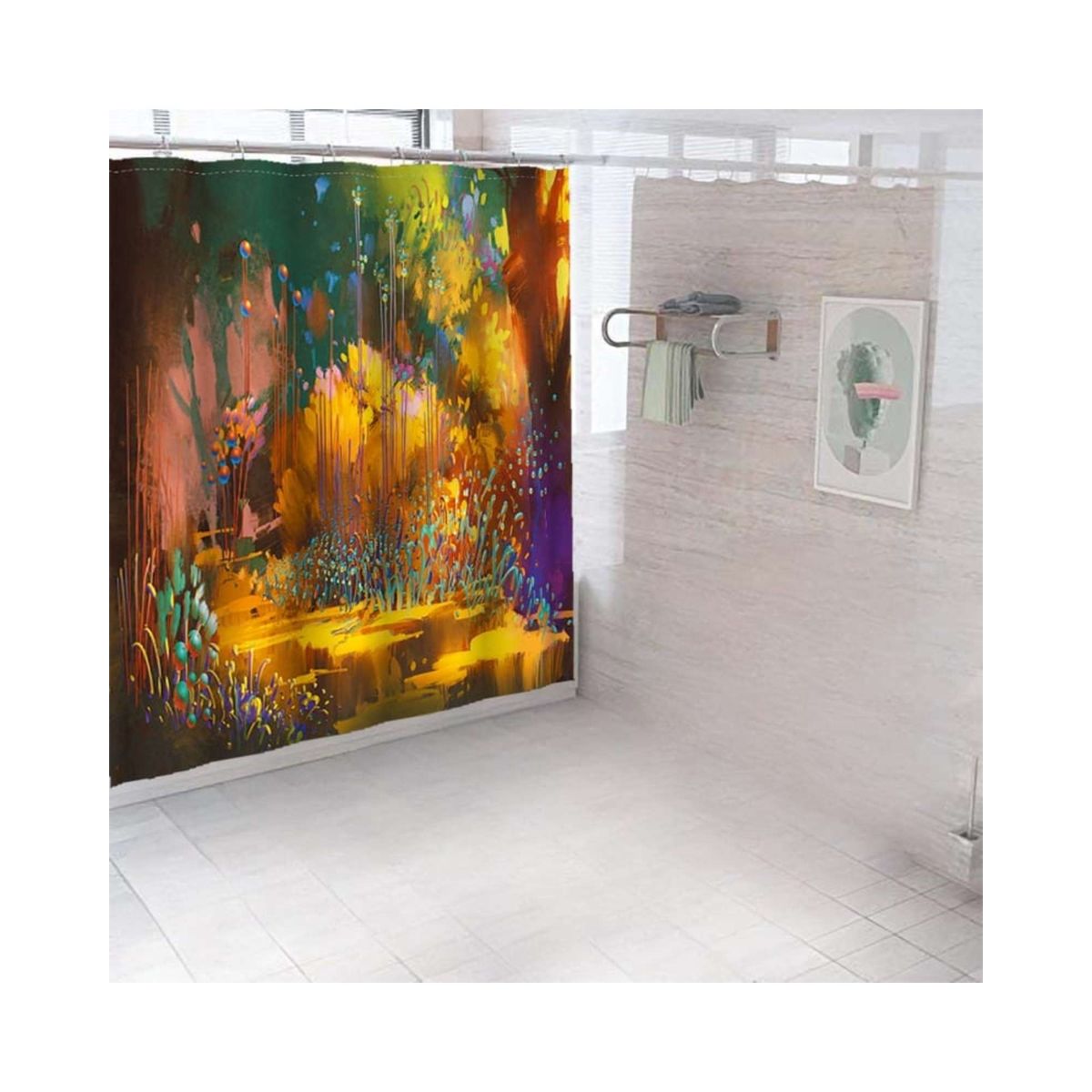 GENERICO - CORTINA DE BAÑO 180 cm
