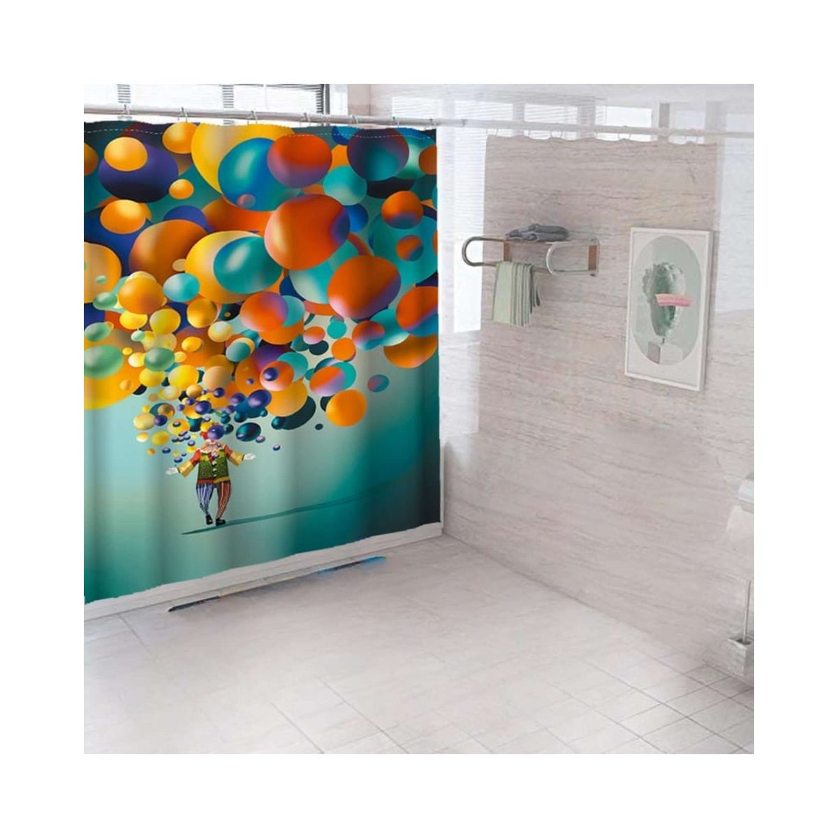 GENERICO - CORTINA DE BAÑO 180 cm