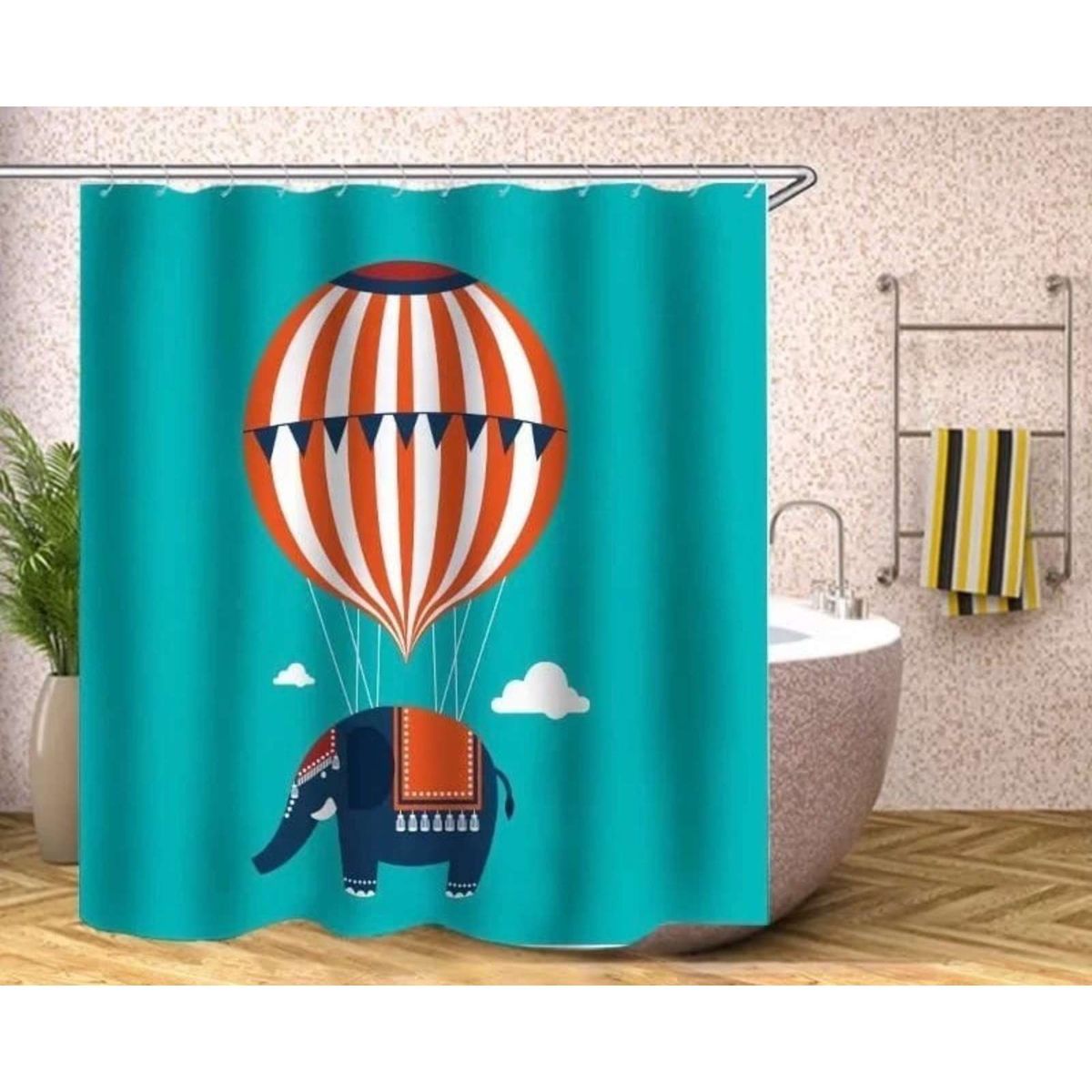GENERICO - CORTINA DE BAÑO CON FORRO DE DUCHA 180 cm L6